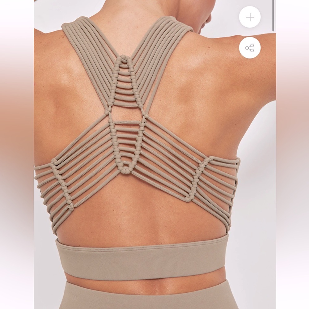 Carbon38 Sayang Macrame bra - brown